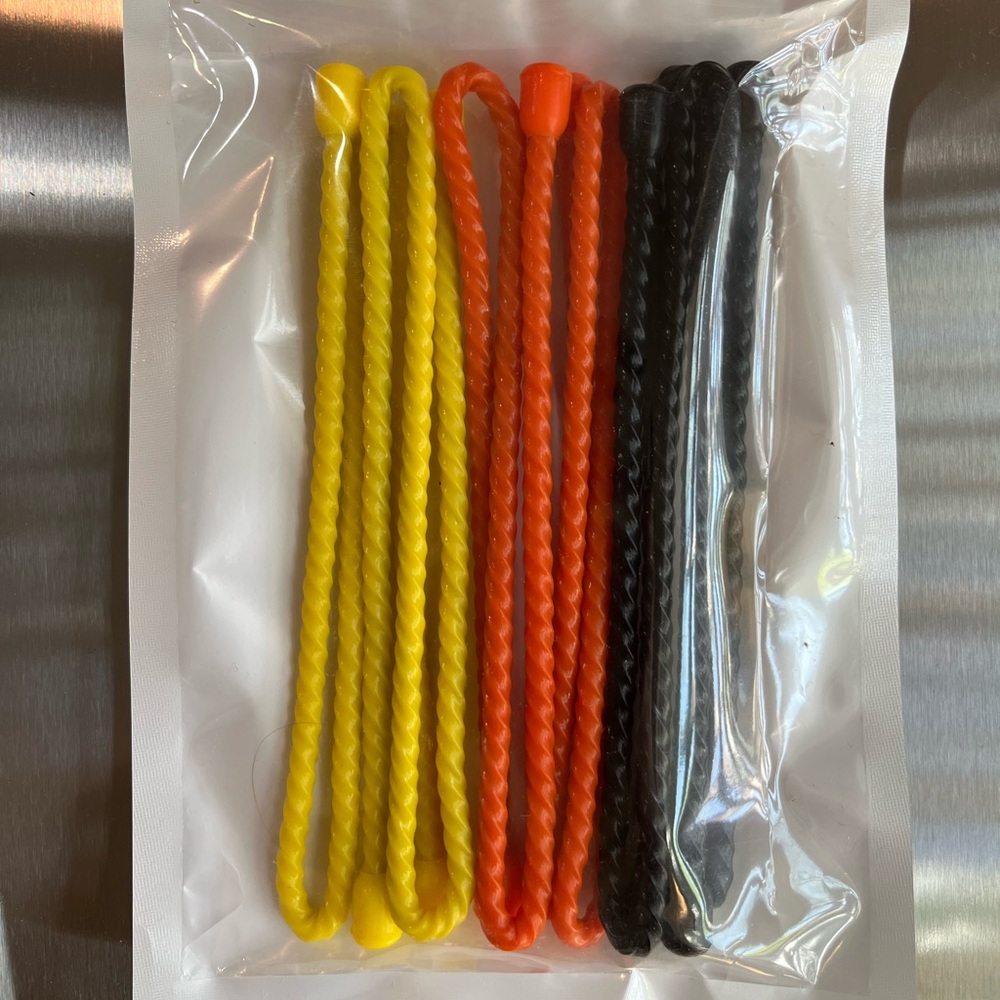 Silicone Ties, Pack of 6, New!